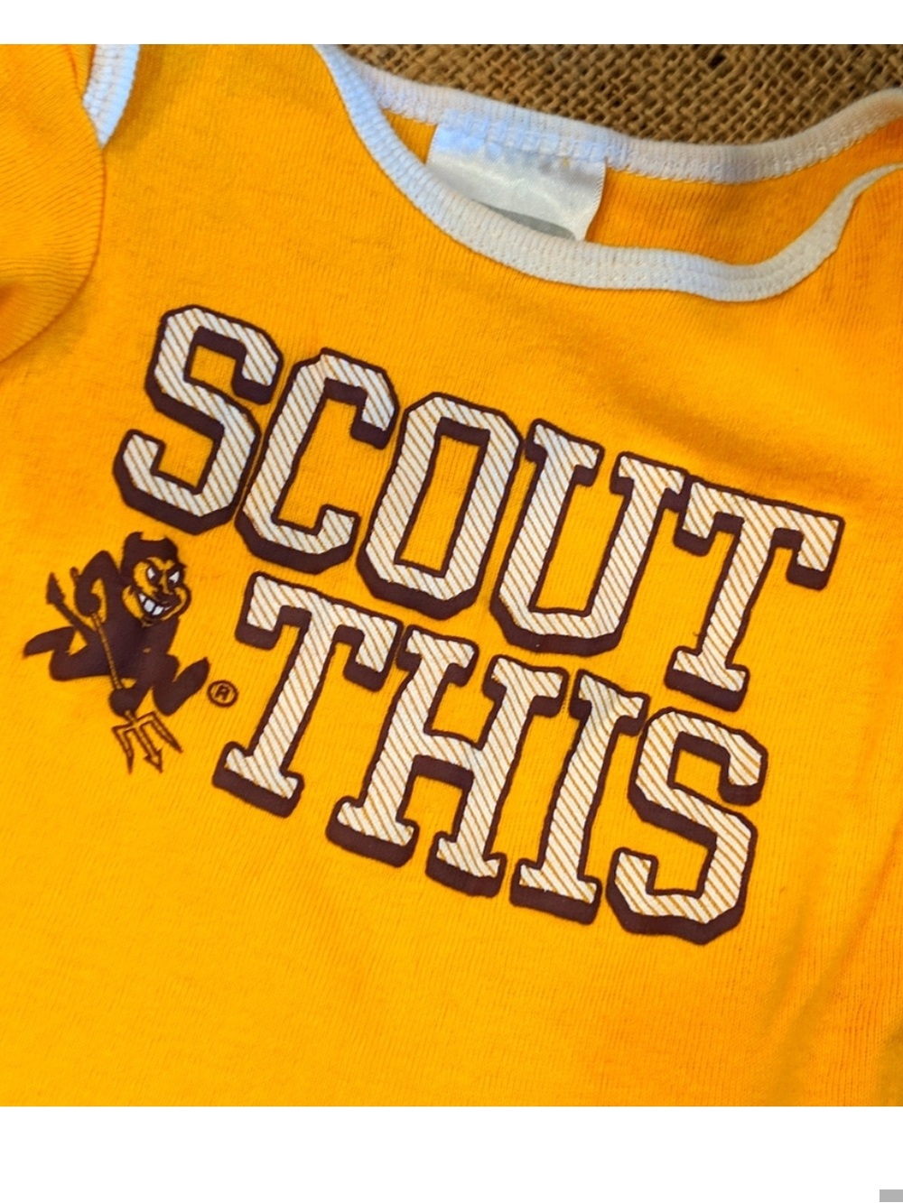 2 ASU 'Scout This' & ‘Forks-Up’ Onesies